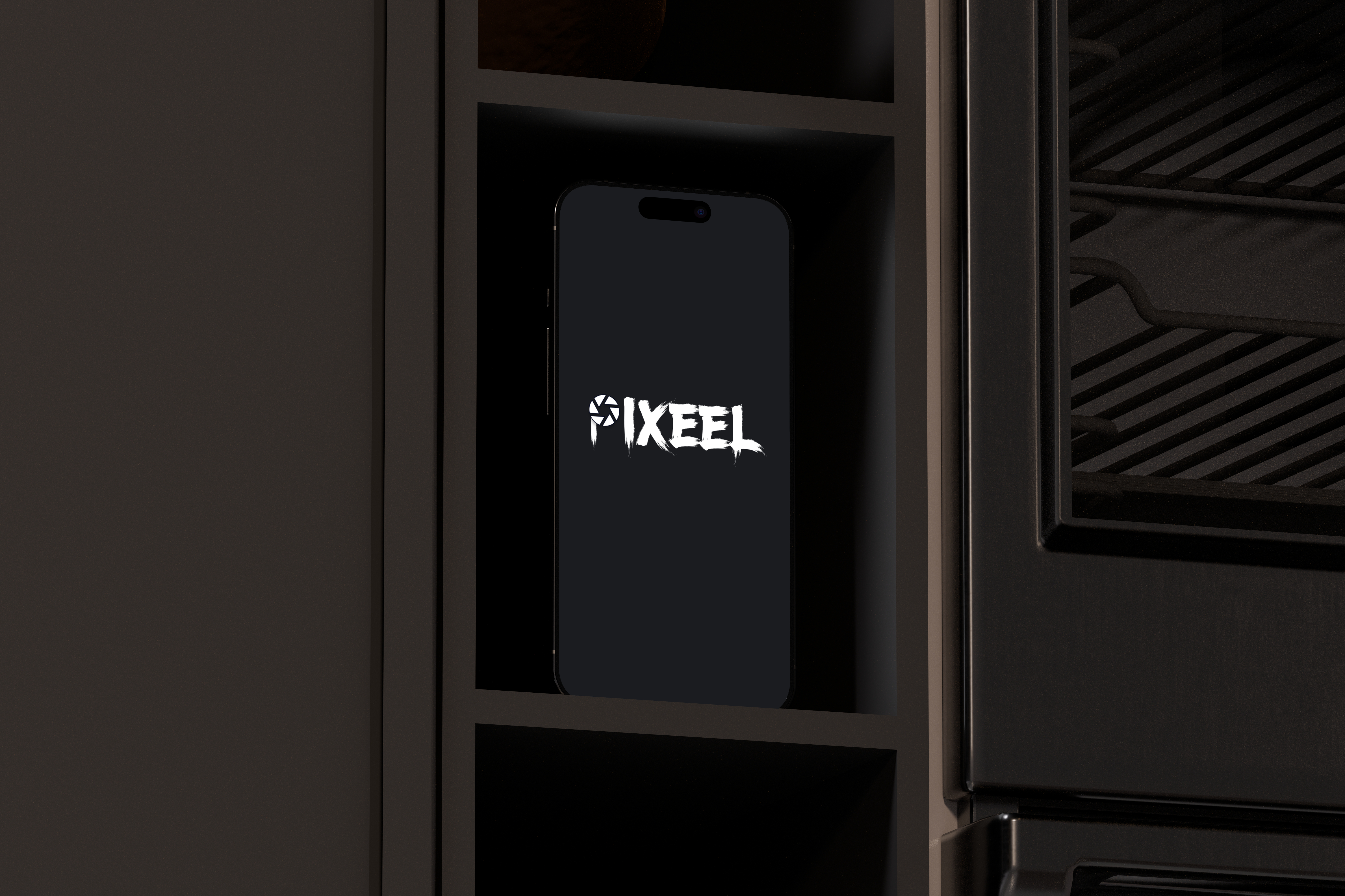 Pixeel project cover showing iPhone mockup