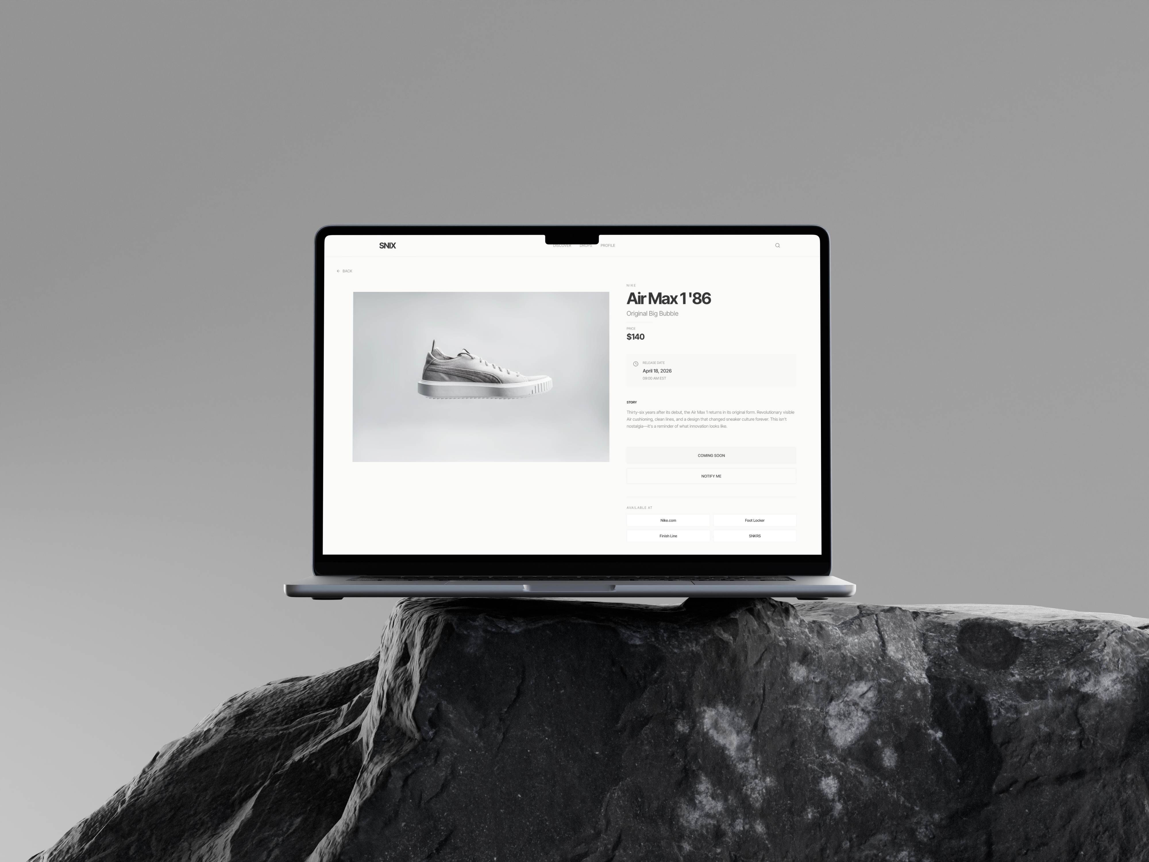 Snix desktop lifestyle mockup